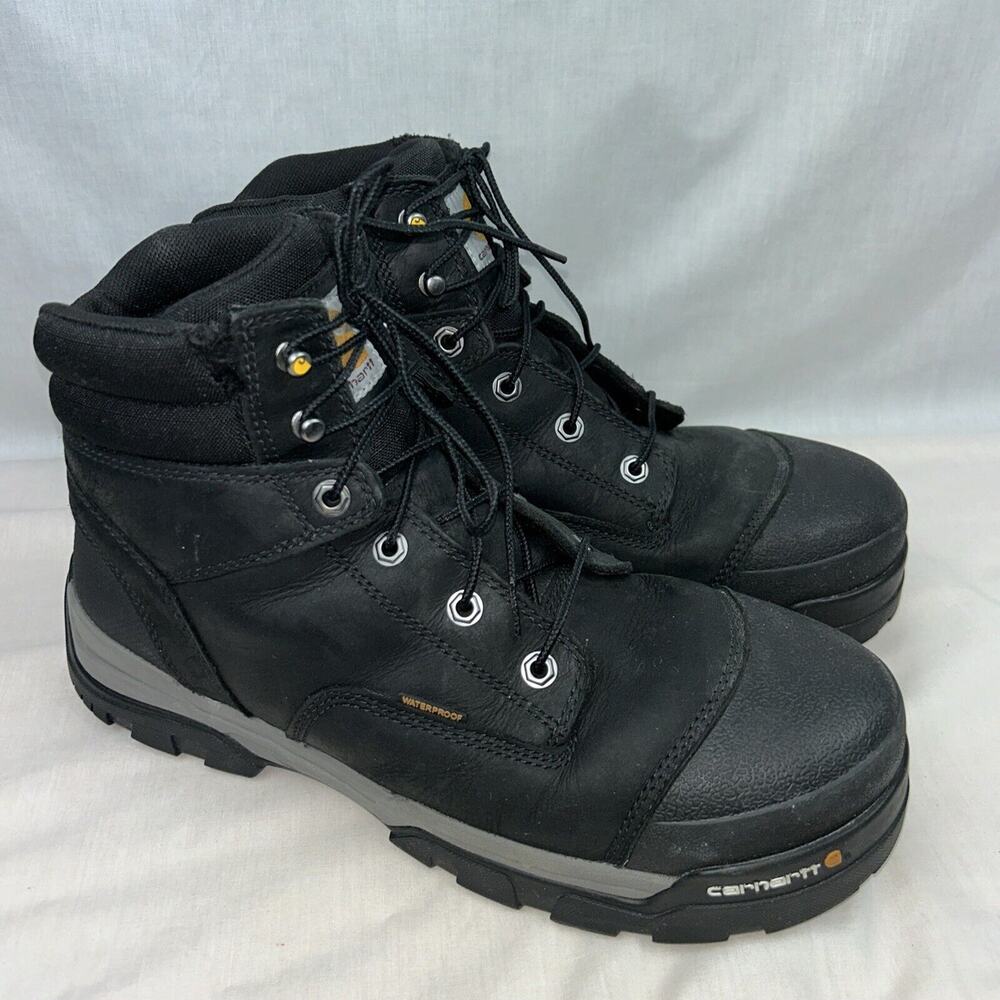 carhartt mens work boots size 12 used shoes ASTM F2413-18 CME 1578 Waterproof